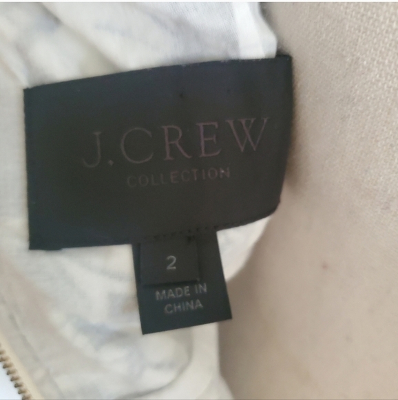 J. Crew Collection Floral Embroidered Zip Back Dress - Picture 10 of 11